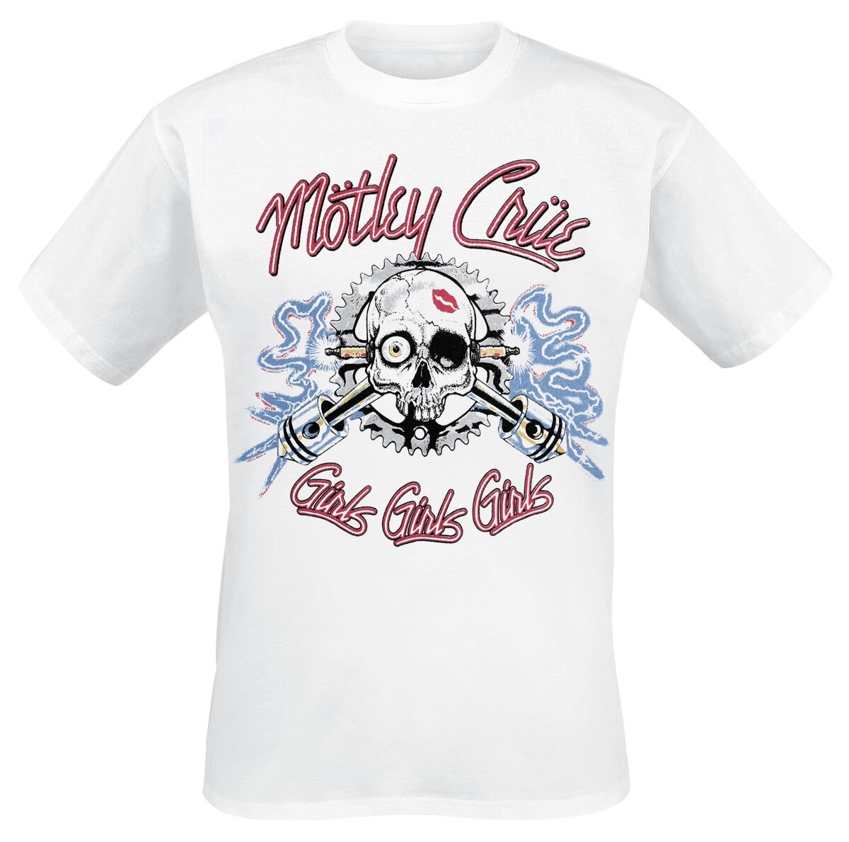 T-Shirt Manches courtes  de Mötley Crüe - Vintage Sparkplug - S à 4XL - pour Homme - blanc - Mötley Crüe