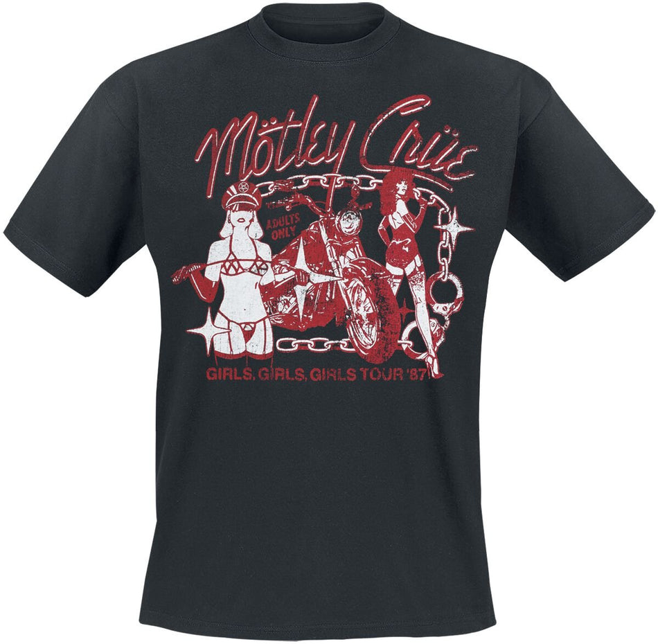 T-Shirt Manches courtes  de Mötley Crüe - Girls 87 - S à 4XL - pour Homme - noir - Mötley Crüe