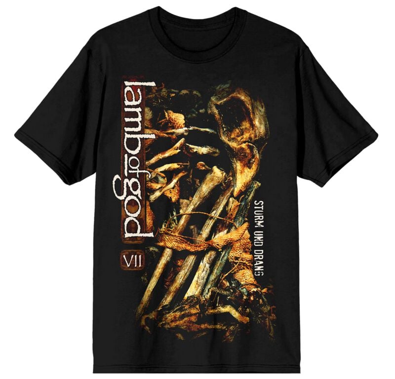 T-Shirt Manches courtes  de Lamb Of God - Sturm Und Drang Bones - S à 3XL - pour Homme - noir - Lamb Of God