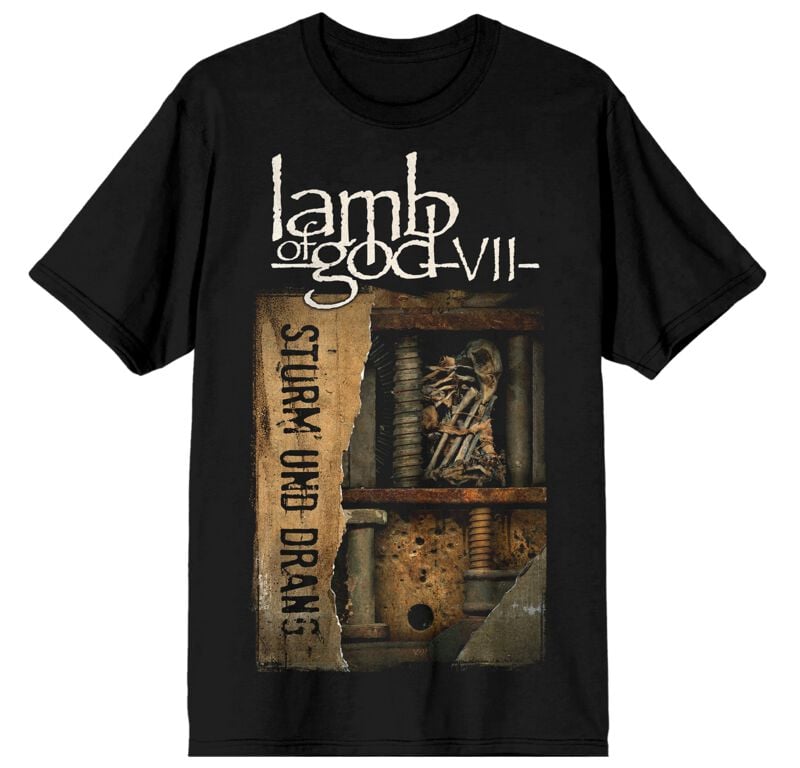 T-Shirt Manches courtes  de Lamb Of God - Sturm Und Drang Cover - S à 3XL - pour Homme - noir - Lamb Of God