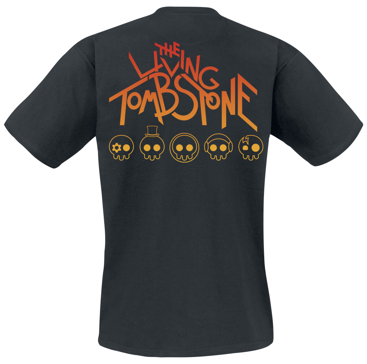 T-Shirt Manches courtes  de The Living Tombstone - Grandient Skull - S à XXL - pour Homme - noir - The Living Tombstone - View 2