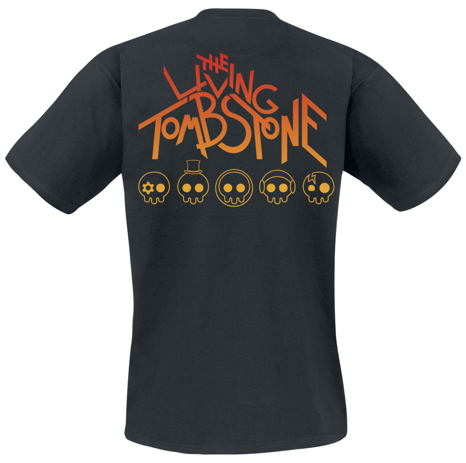 T-Shirt Manches courtes  de The Living Tombstone - Grandient Skull - S à XXL - pour Homme - noir - The Living Tombstone - View 2