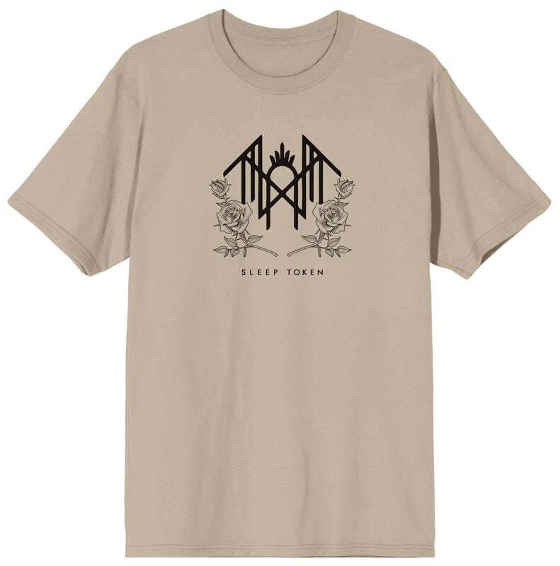 T-Shirt Manches courtes  de Sleep Token - Floral Logo - S à 4XL - pour Homme - sable - Sleep Token