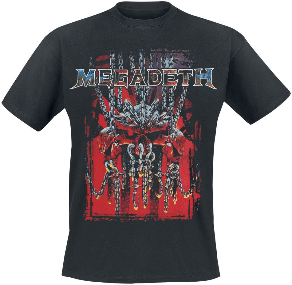 T-Shirt Manches courtes  de Megadeth - Chaos Chains Vintage - S à 4XL - pour Homme - noir - Megadeth