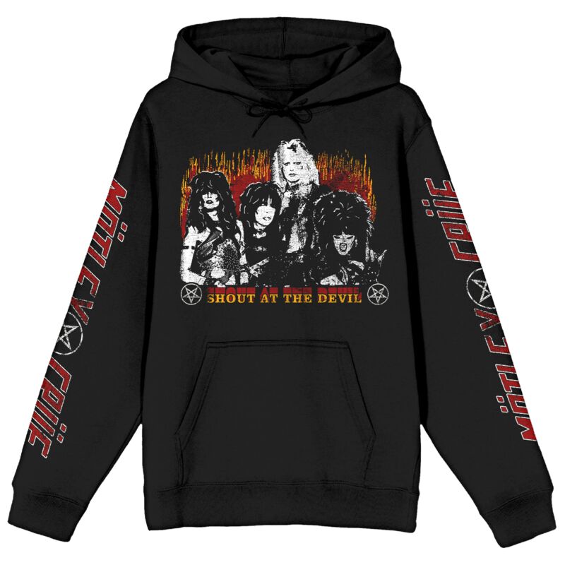 Sweat-shirt à capuche  de Mötley Crüe - Shout At The Devil Flame - M à XXL - pour Homme - noir - Mötley Crüe