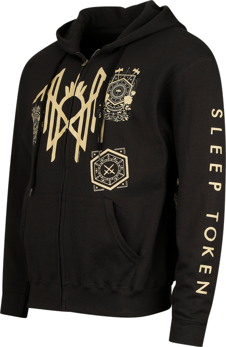 Sweat-shirt zippé à capuche  de Sleep Token - Patch Zip Hoodie - S à L - pour Homme - noir - Sleep Token - View 2
