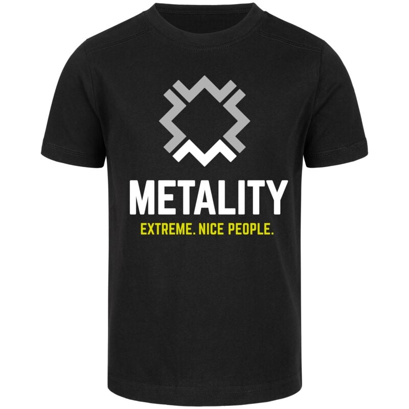 T-shirt  de Metality - Kids Logo Shirt - 92 à 164 - pour Enfants - noir - Metality