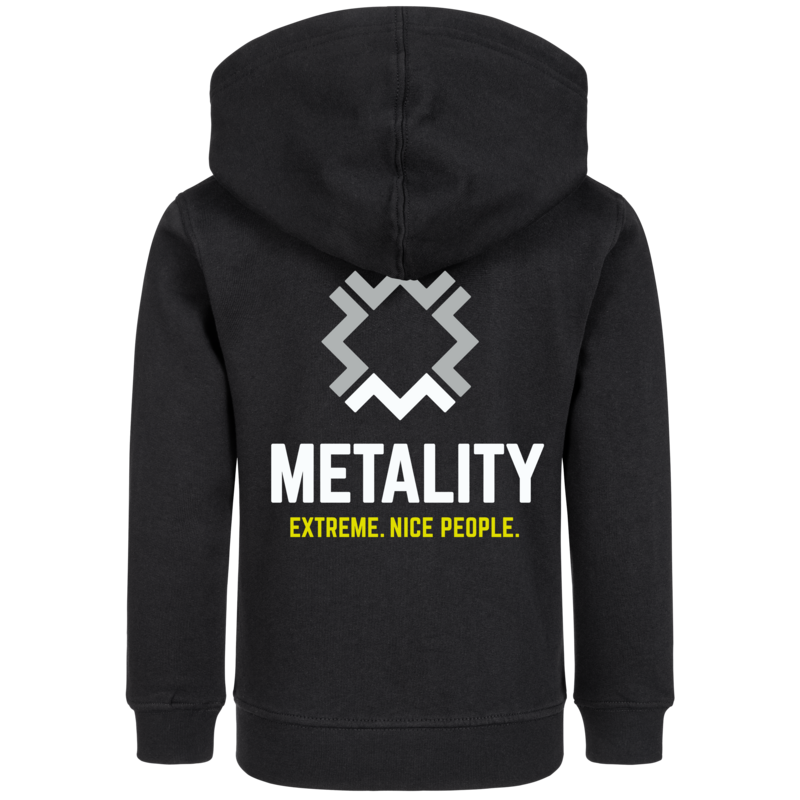 Vestes à capuches pour enfants  de Metality - Logo - 92 à 164 - pour Enfants - noir - Metality - View 2