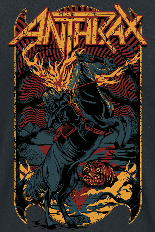 T-Shirt Manches courtes  de Anthrax - Headless Horseman - S à 4XL - pour Homme - noir - Anthrax - View 2