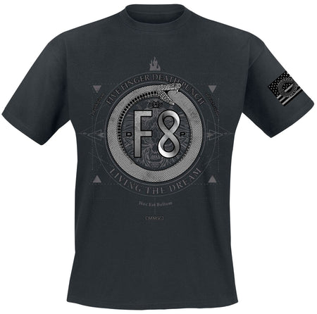 T-Shirt Manches courtes  de Five Finger Death Punch - Living The Dream Infinity Snake - S à M - pour Homme - noir - Five Finger Death Punch