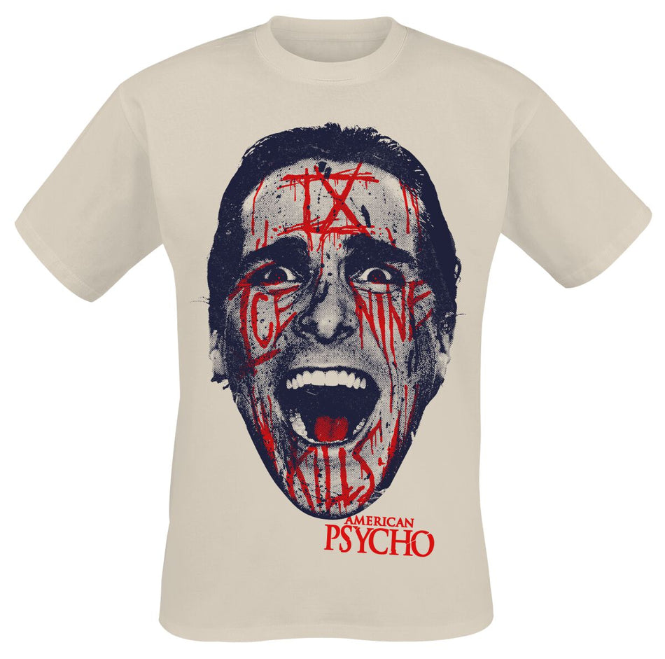 T-Shirt Manches courtes  de Ice Nine Kills - Bateman Face - S à 4XL - pour Homme - sable - Ice Nine Kills