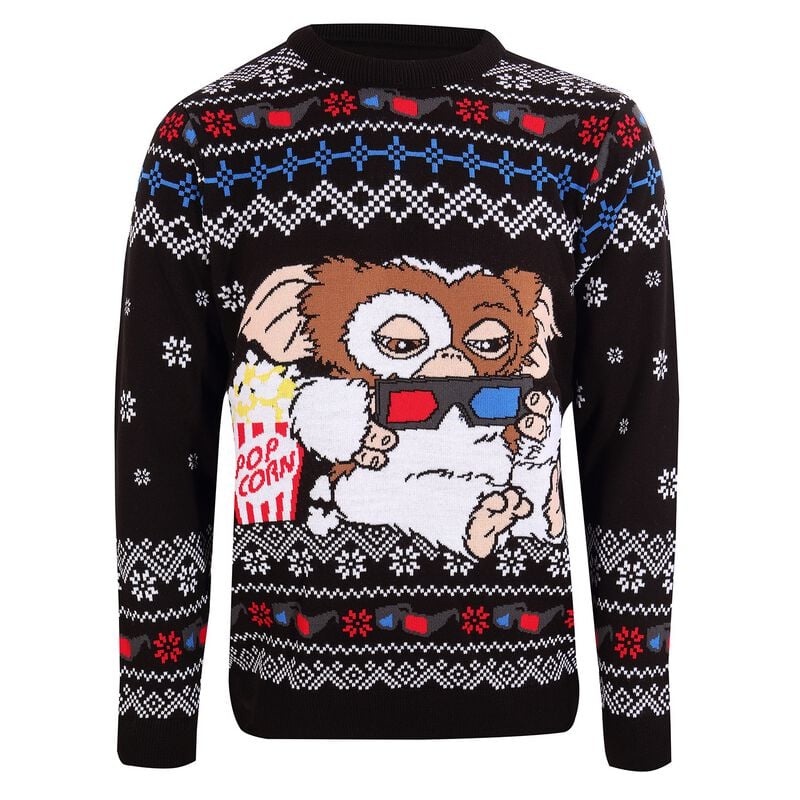 Pull de Noël  de Gremlins - Gremlins - Gizmo Popcorn - S à XXL - pour Homme - multicolore - Gremlins