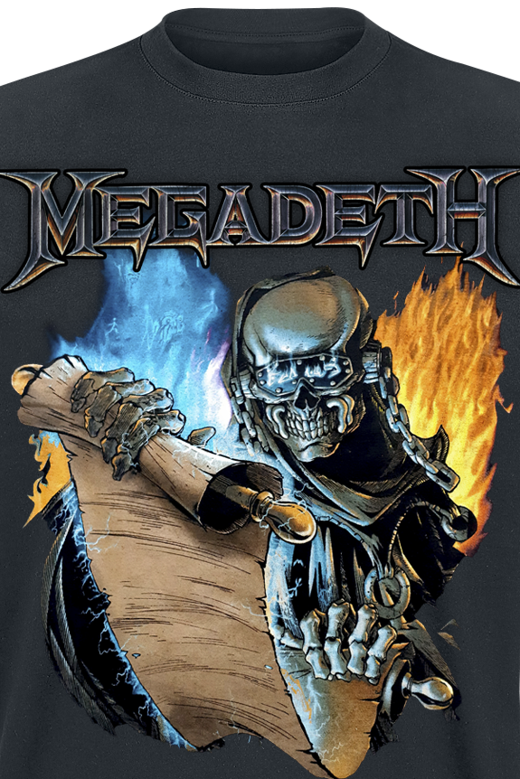 T-Shirt Manches courtes  de Megadeth - Cryptic Writings Vintage - S à 3XL - pour Homme - noir - Megadeth - View 2