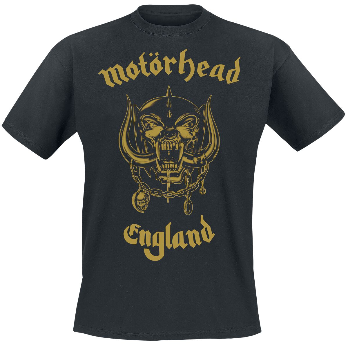 T-Shirt Manches courtes  de Motörhead - Golden England - Everything Louder Than Everything Else - S à 4XL - pour Homme - noir - Motörhead