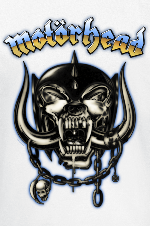 T-Shirt Manches courtes  de Motörhead - 50 Airbrush Warpig - S à 4XL - pour Homme - blanc - Motörhead - View 2