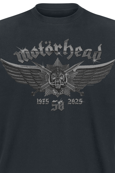 T-Shirt Manches courtes  de Motörhead - 50 Wings Badge - S à 4XL - pour Homme - noir - Motörhead - View 2
