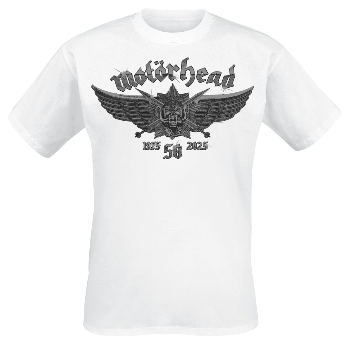 T-Shirt Manches courtes  de Motörhead - Wings Badge - S à 4XL - pour Homme - blanc - Motörhead