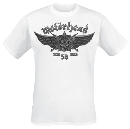 T-Shirt Manches courtes  de Motörhead - Wings Badge - S à 4XL - pour Homme - blanc - Motörhead