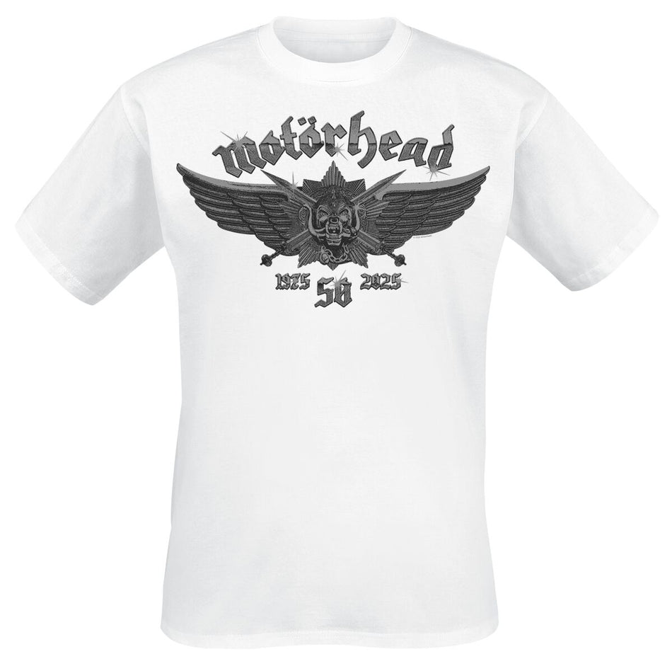 T-Shirt Manches courtes  de Motörhead - Wings Badge - S à 4XL - pour Homme - blanc - Motörhead