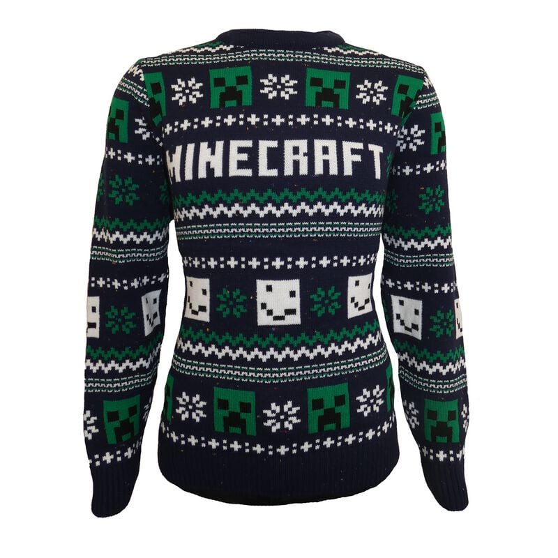Pull tricoté Gaming de Minecraft - Minecraft - Pattern - S à XXL - pour Homme - noir/vert/blanc - Minecraft