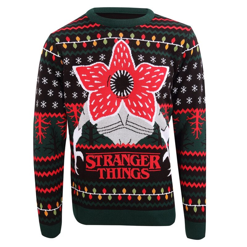 Pull de Noël  de Stranger Things - Stranger Things - Demogorgon - S à XXL - pour Homme - multicolore - Stranger Things