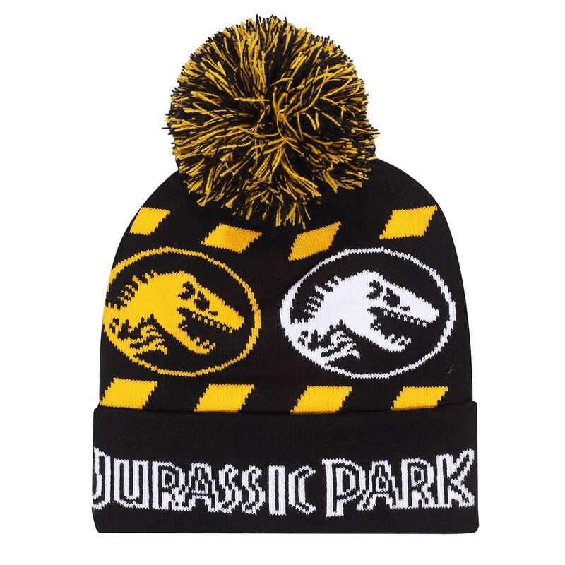 Bonnet  de Jurassic Park - Hazard - pour Unisexe - noir/blanc/jaune - Jurassic Park