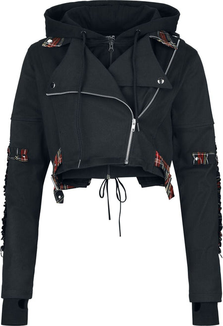 Veste mi-saison  de Heartless - Graveyard Jacket - M à XL - pour Femme - noir/rouge - Heartless