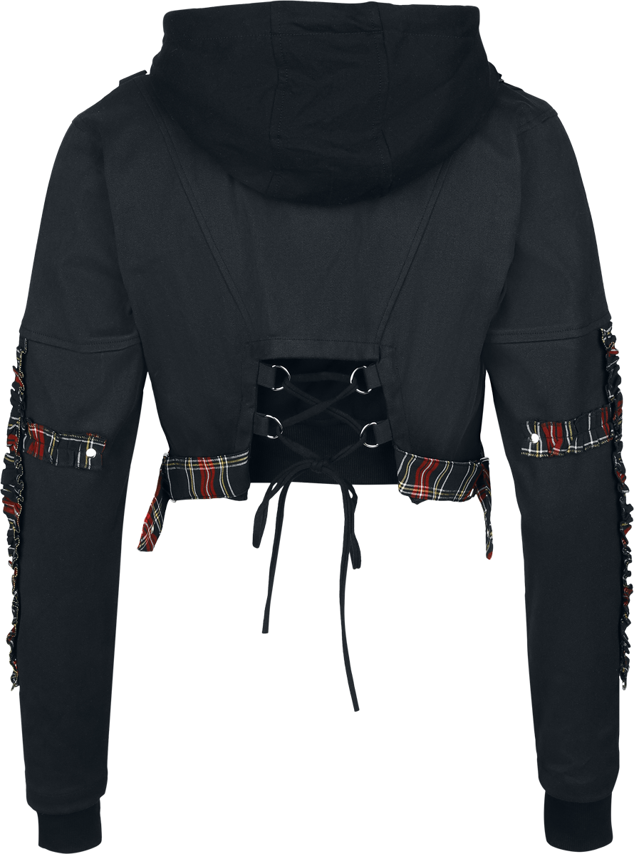 Veste mi-saison  de Heartless - Graveyard Jacket - M à XL - pour Femme - noir/rouge - Heartless - View 2
