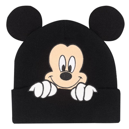 Bonnet Disney de Mickey & Minnie Mouse - Mickey - pour Unisexe - noir/beige - Mickey & Minnie Mouse