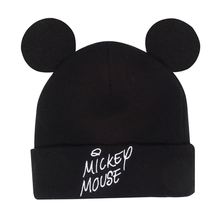 Bonnet Disney de Mickey & Minnie Mouse - Mickey - pour Unisexe - noir/beige - Mickey & Minnie Mouse - View 2