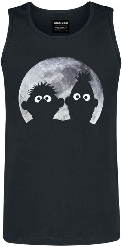 Débardeur  de Sesame Street - Ernie und Bert - Moonlight - S à L - pour Homme - noir - Sesame Street