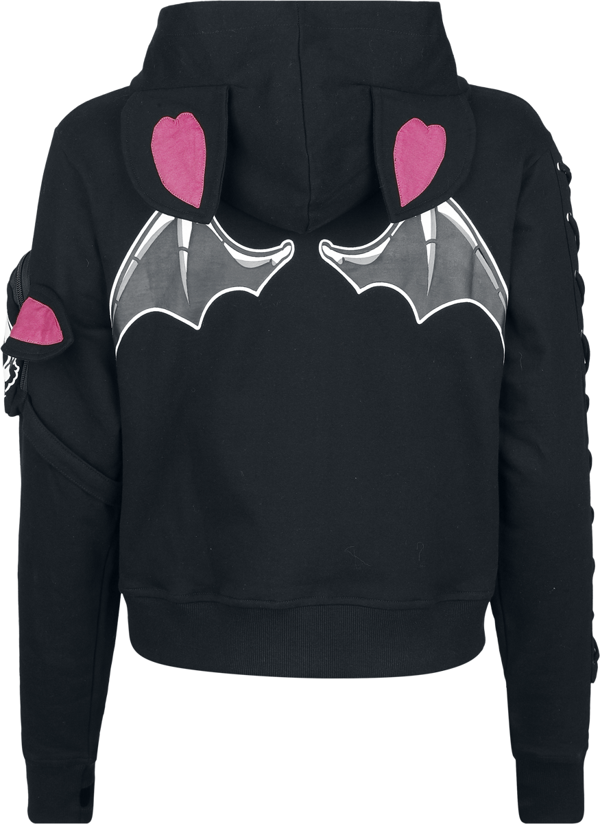 Sweat-shirt zippé à capuche  de Cupcake Cult - Death Potion - Sweat à Capuche - S à 3XL - pour Femme - noir - Cupcake Cult - View 2