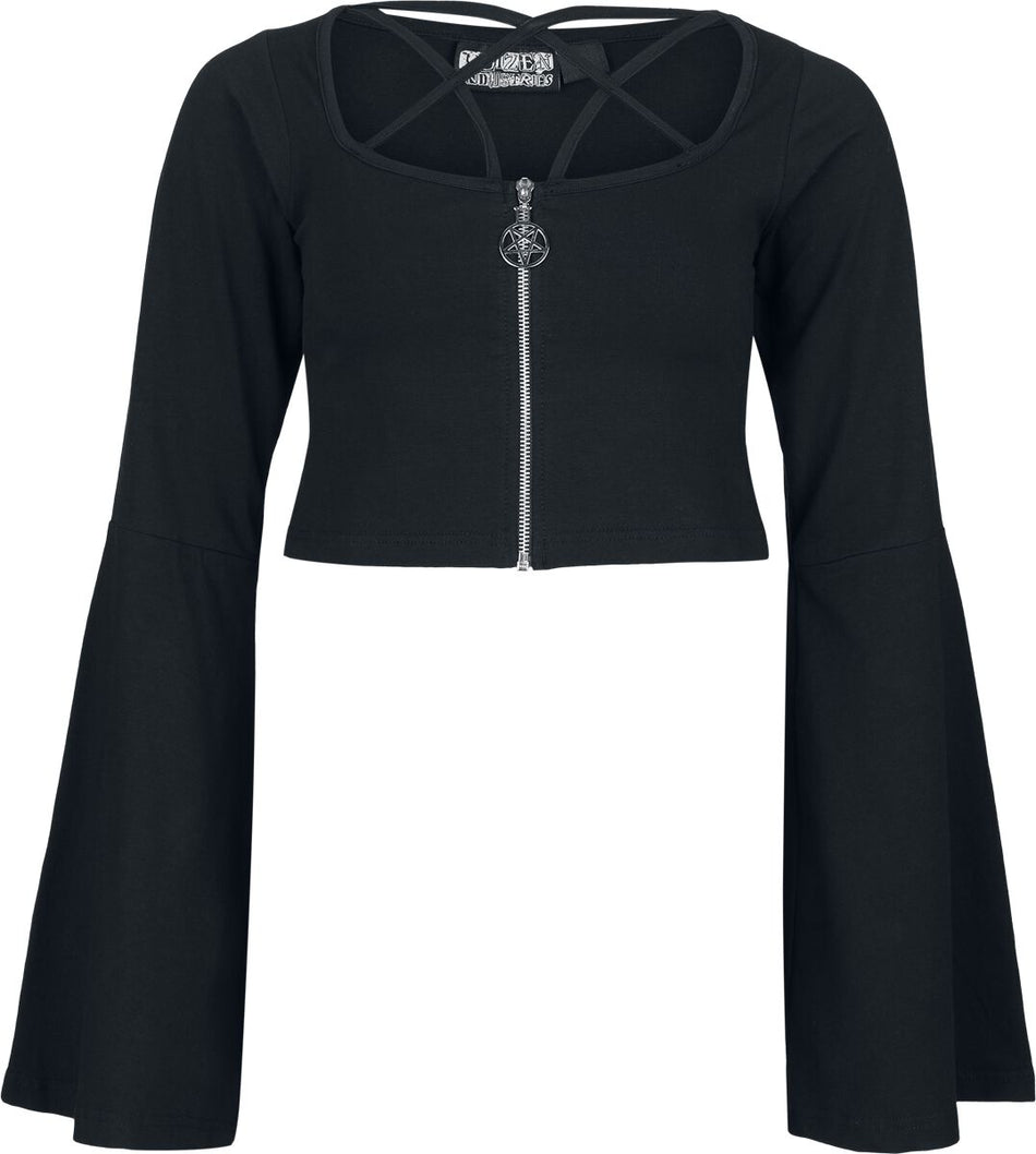 T-shirt manches longues  de Poizen Industries - Eclipse Top - M à XXL - pour Femme - noir - Poizen Industries
