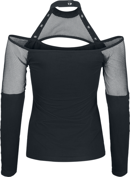 T-shirt manches longues  de Chemical Black - Waneta Top - XS à XXL - pour Femme - noir - Chemical Black - View 2