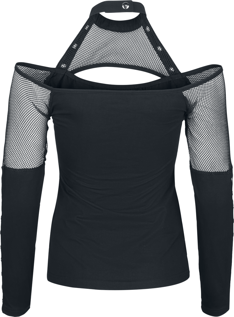 T-shirt manches longues  de Chemical Black - Waneta Top - XS à XXL - pour Femme - noir - Chemical Black - View 2