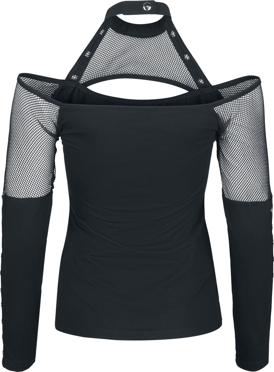 T-shirt manches longues  de Chemical Black - Waneta Top - XS à XXL - pour Femme - noir - Chemical Black - View 2