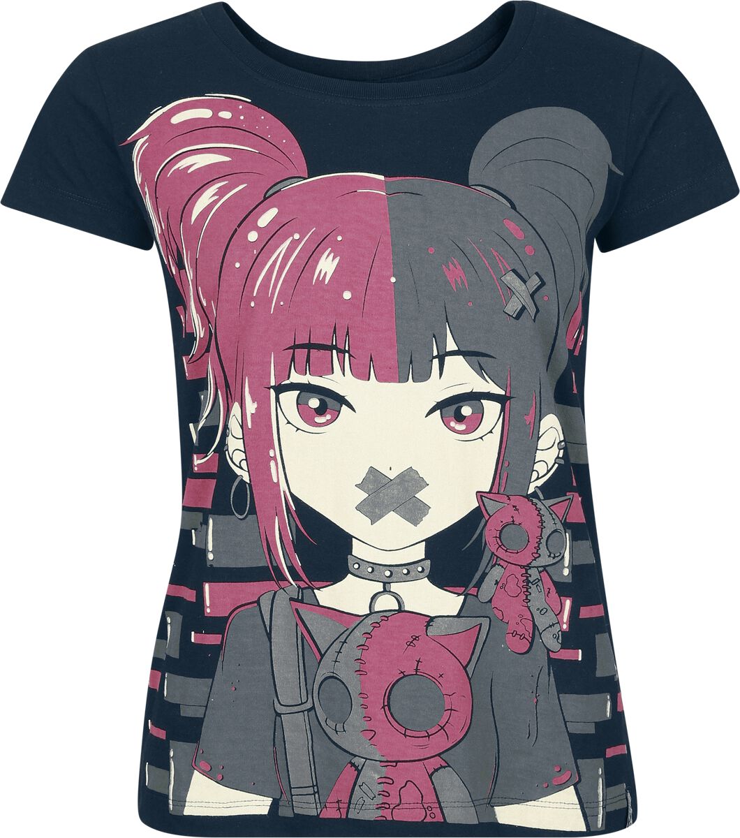T-Shirt Manches courtes  de Cupcake Cult - Cute Goth - T-Shirt - L à 3XL - pour Femme - noir - Cupcake Cult