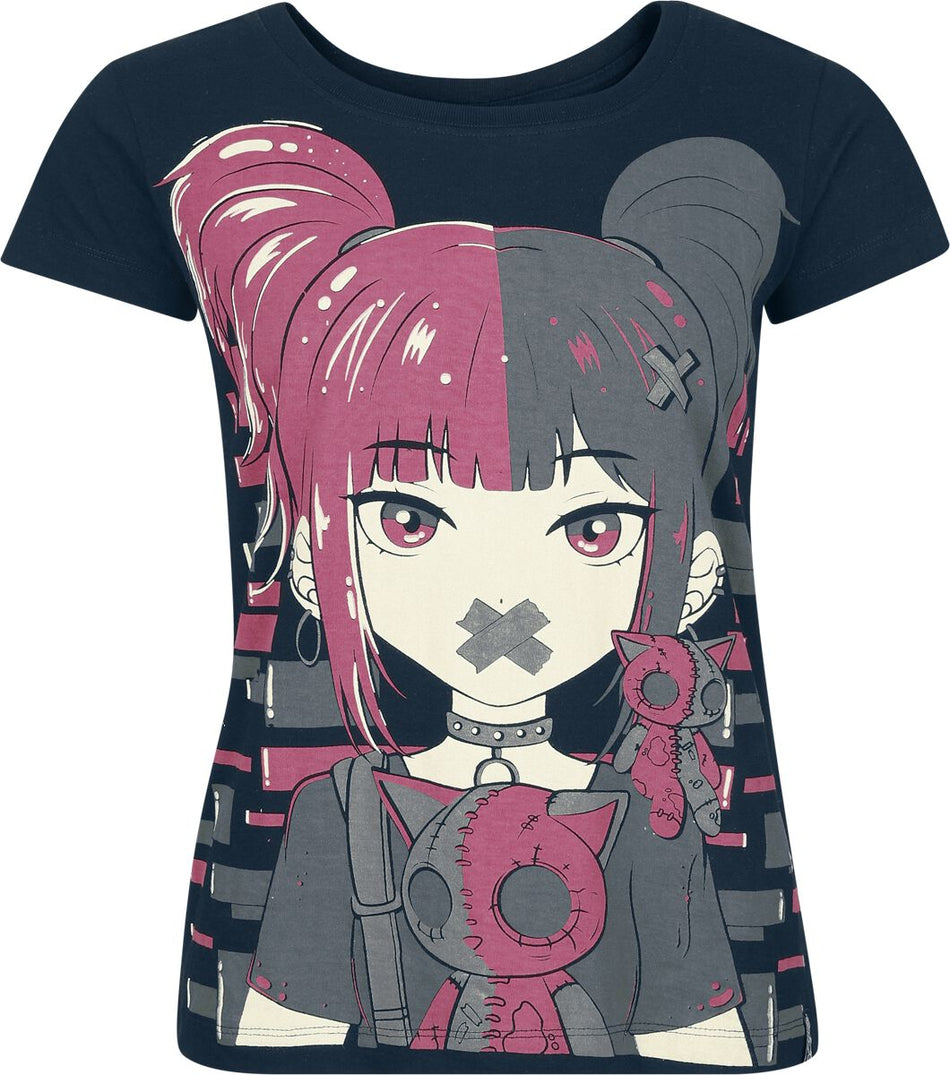 T-Shirt Manches courtes  de Cupcake Cult - Cute Goth - T-Shirt - L à 3XL - pour Femme - noir - Cupcake Cult