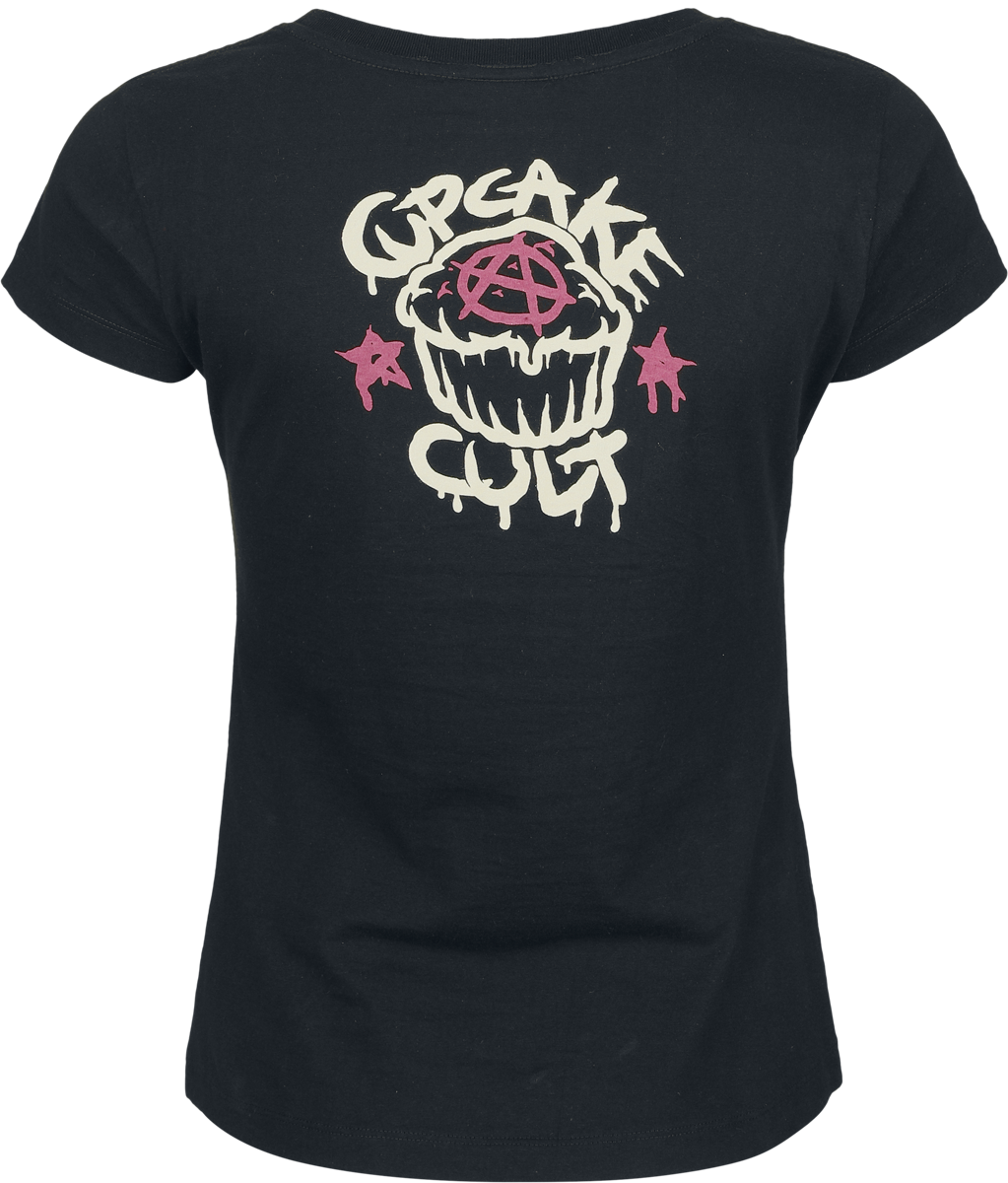 T-Shirt Manches courtes  de Cupcake Cult - Cute Goth - T-Shirt - L à 3XL - pour Femme - noir - Cupcake Cult - View 2