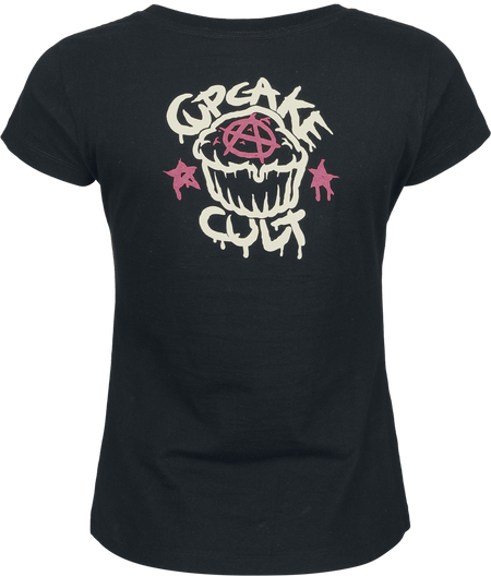 T-Shirt Manches courtes  de Cupcake Cult - Cute Goth - T-Shirt - L à 3XL - pour Femme - noir - Cupcake Cult - View 2