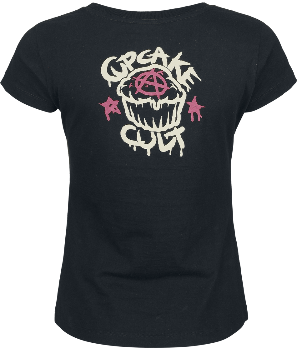 T-Shirt Manches courtes  de Cupcake Cult - Cute Goth - T-Shirt - L à 3XL - pour Femme - noir - Cupcake Cult - View 2