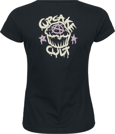 T-Shirt Manches courtes  de Cupcake Cult - Nine Lives - T-Shirt - XS à 4XL - pour Femme - noir - Cupcake Cult - View 2
