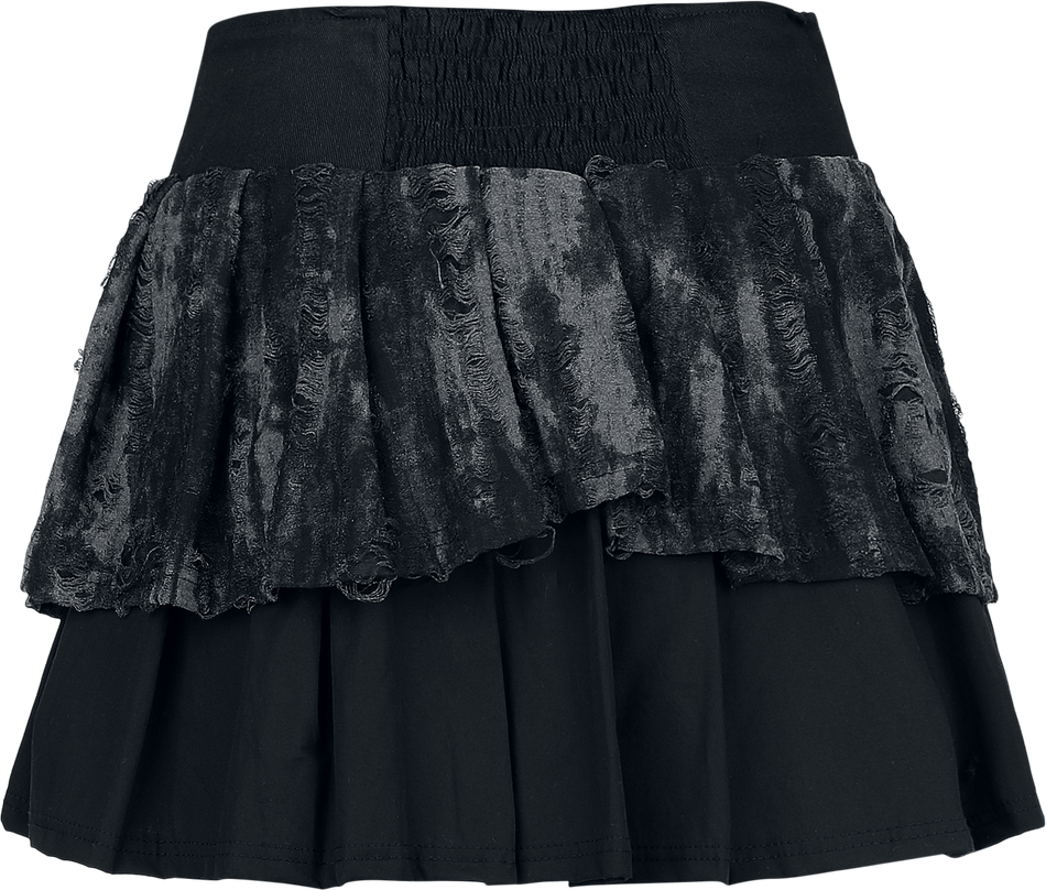 Jupe courte  de Heartless - Nicandra Skirt - XS à 4XL - pour Femme - noir/gris - Heartless - View 2