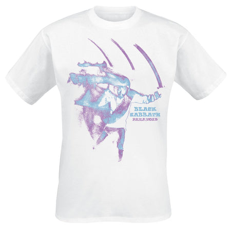 T-Shirt Manches courtes  de Black Sabbath - Paranoid - S à 3XL - pour Homme - blanc - Black Sabbath