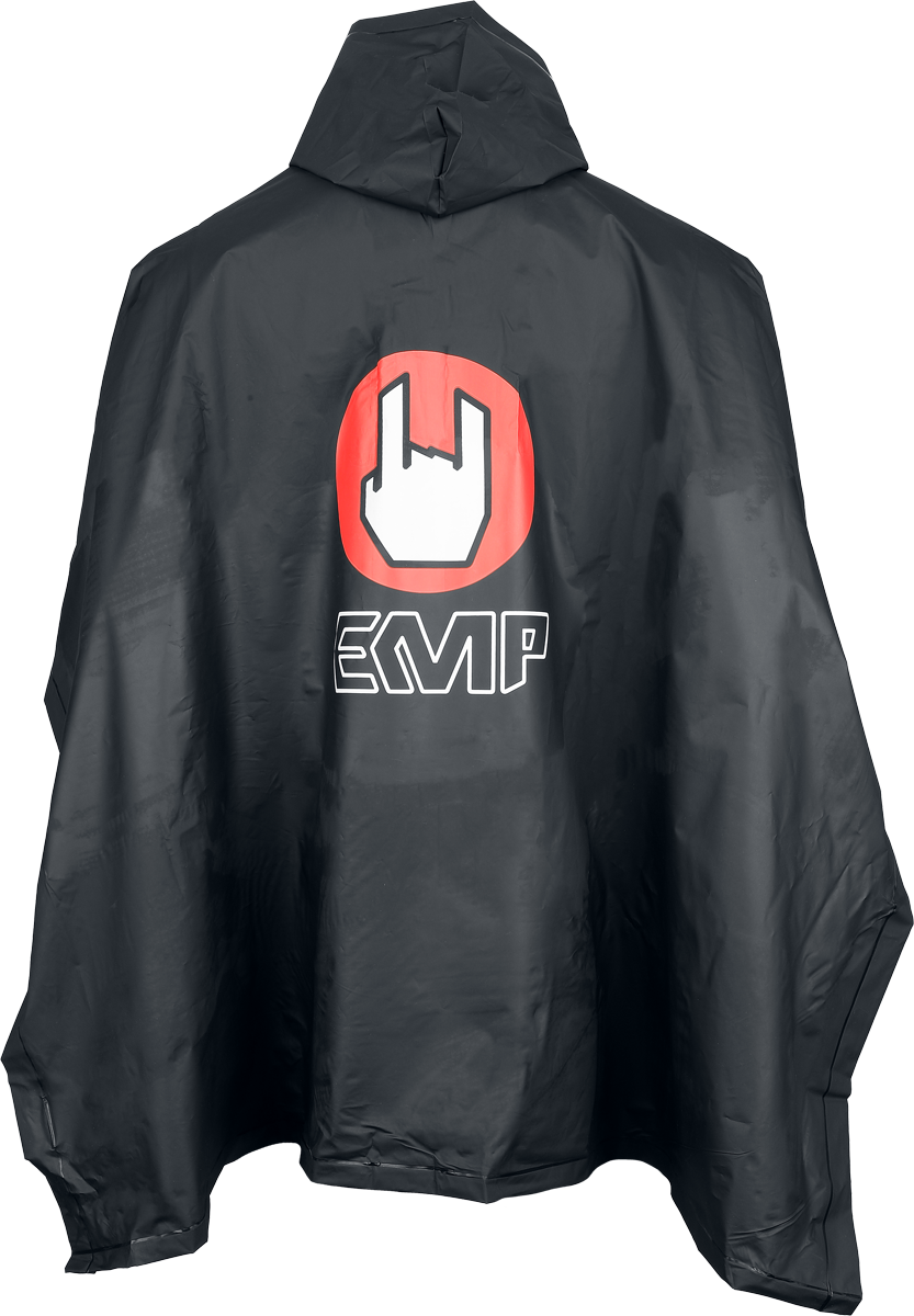 Poncho  de EMP - EMP Festival Poncho - Standard - pour Unisexe - noir - EMP - View 2