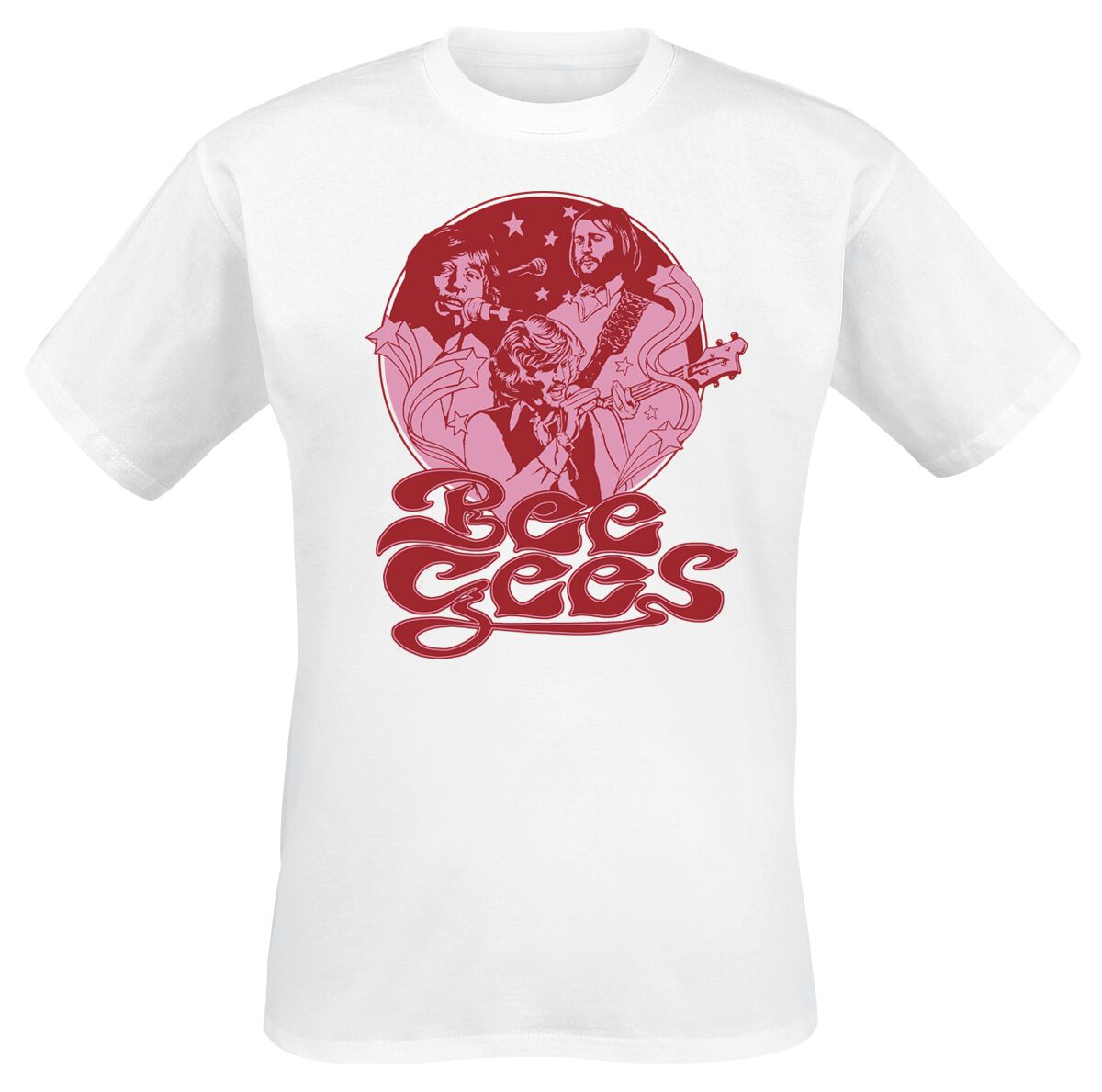 T-Shirt Manches courtes  de Bee Gees - Groove - S à 3XL - pour Homme - blanc - Bee Gees