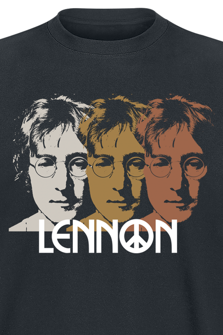 T-Shirt Manches courtes  de John Lennon - 3Peat - S à XL - pour Homme - noir - John Lennon - View 2