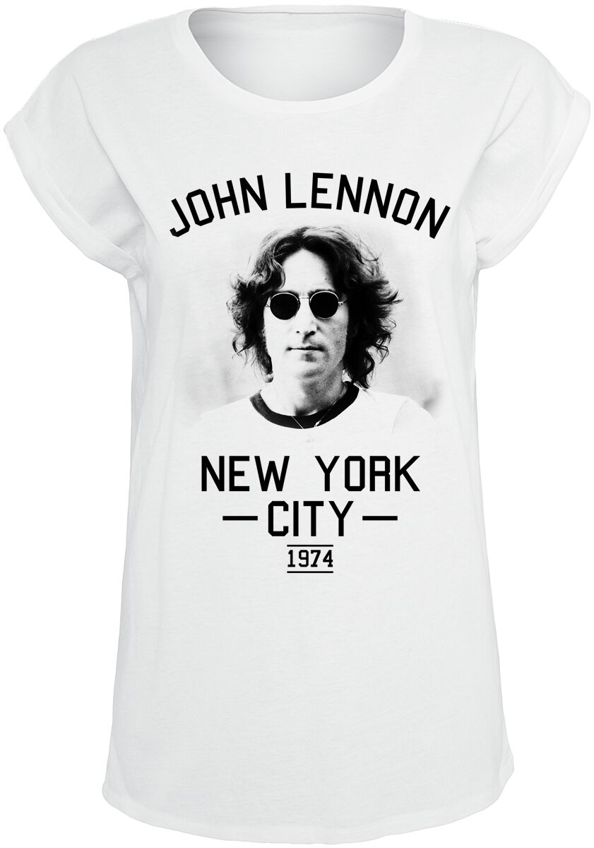 T-Shirt Manches courtes  de John Lennon - NYC 1974 - S à XL - pour Femme - blanc - John Lennon