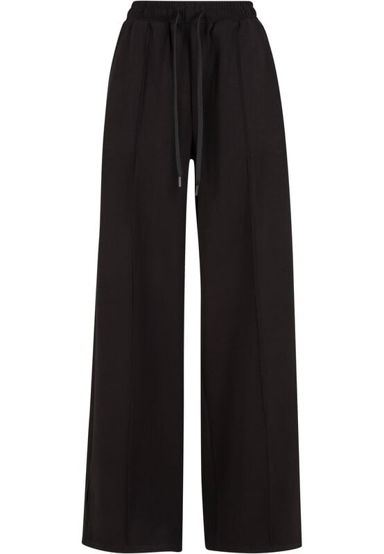 Pantalon en toile  de Urban Classics - Touch Palazzo - Pantalon - S à M - pour Femme - noir - Urban Classics