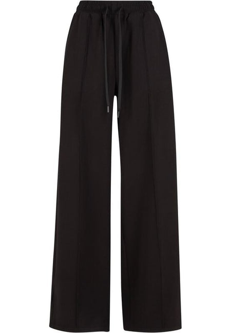 Pantalon en toile  de Urban Classics - Touch Palazzo - Pantalon - S à M - pour Femme - noir - Urban Classics